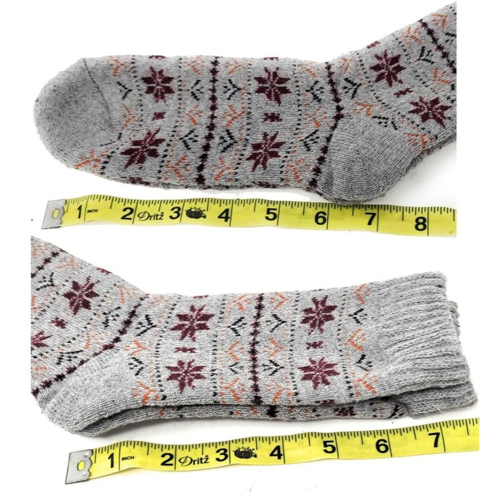NWT Women's Lamb Wool Crew Socks, Thermal Warm Winter Heavy Duty Boot, 6 Pairs - Picture 3 of 3